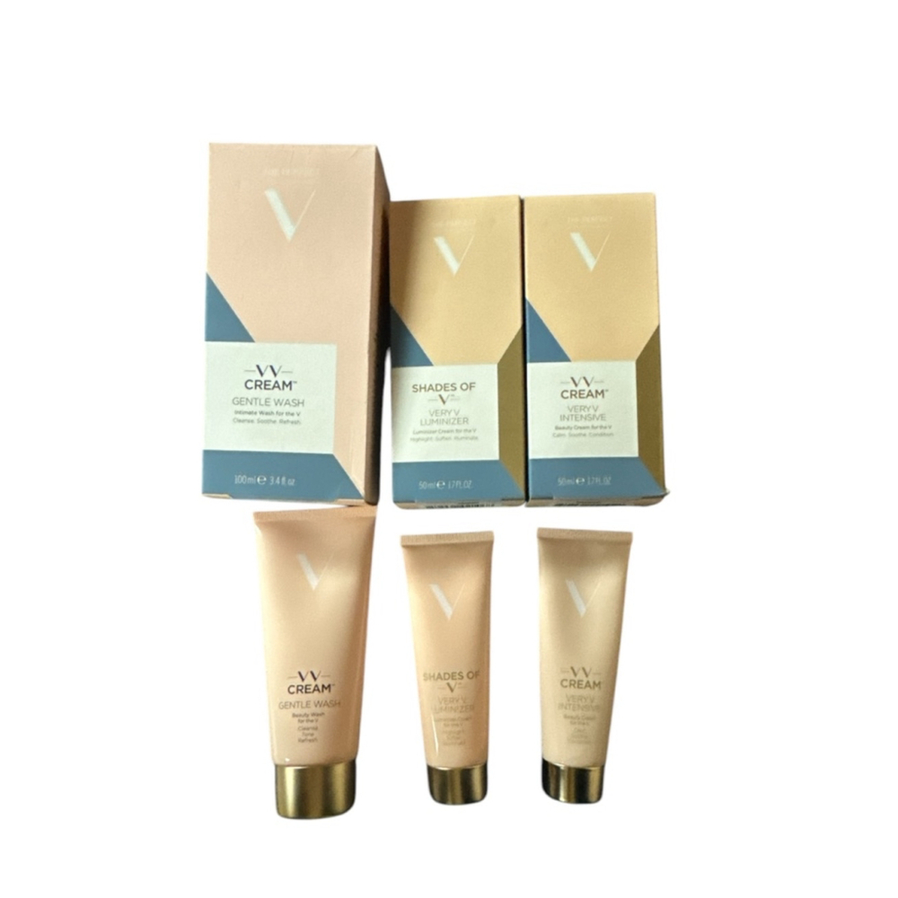 Very V Cream Set Gentle Wash Luminizer Intensive Cream Set Full Size New in Box
